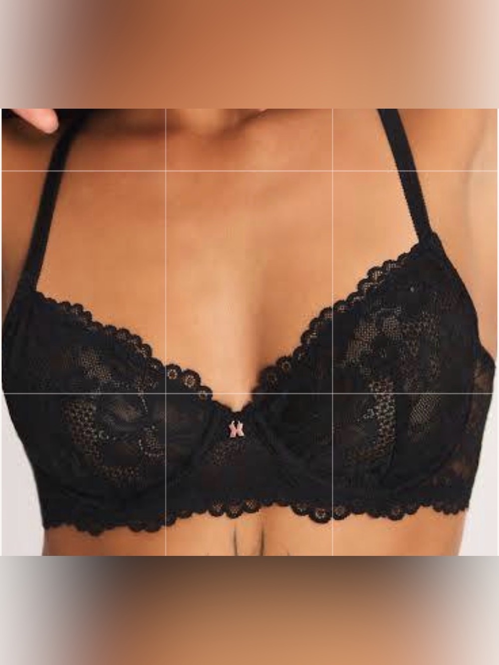 Savage X Fenty Black Lace Underwire Bra